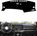 leather dashboard cover Compatible with KIA new Sportage 2023，dash cover（black）