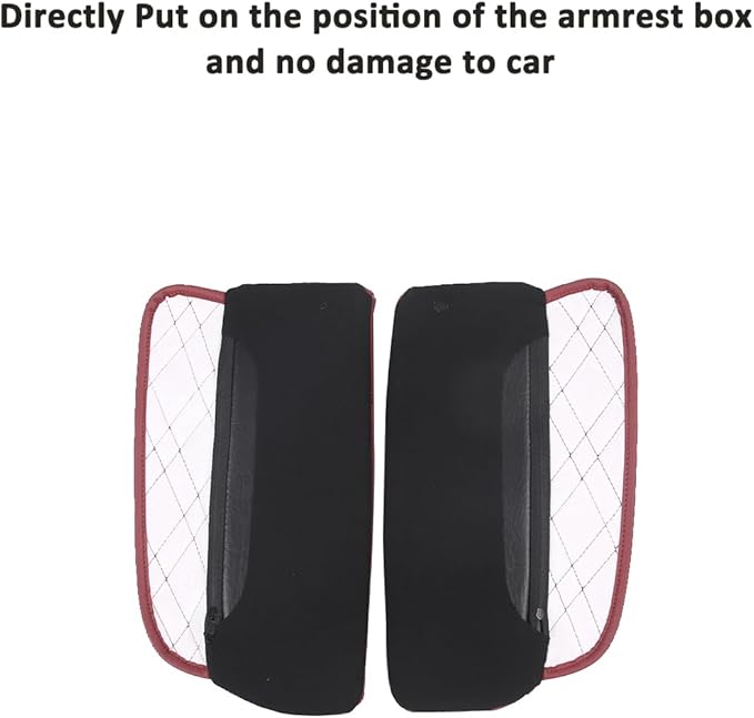 Car Center Console Pad for BMW X5 G05 X6 G06 X7 G07 2019-2023 Car Armrest Cover Leather Cushion Waterproof Car Armrest Seat Box Protector Accessories (Style C)