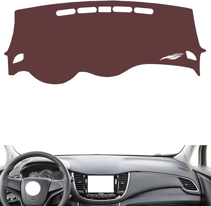 Leather Dashboard Cover Compatible with Chevy Trax 2017-2018，Dash Cover, Non-Slip Dash Cover, Dash mat Dashboard Cover, Interior Dash Covers
