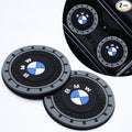 Silicone 2PCS Car Cup Mat Holder Coasters Compatible with BMW X1 X3 X7 X5 X6 1 3 5 6 Series Z4 7 M Series, Non-Slip Car Coasters for Cup Holder Interior