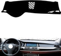 leather dashboard cover Compatible with BMW 5 series GT（NO HUD） 2010-2017，dash cover（black）