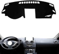 leather dashboard cover Compatible with Nissan Qashqai (navigation) 2008-2015，dash cover（black）