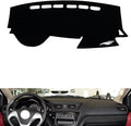 leather dashboard cover Compatible with KIA K2 2011-2015，dash cover（black）