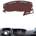 Leather Dashboard Cover Compatible with FiatFiat Viaggio (no Sensor,Dash Board Cover mat Anti-Slip Sun-Proof and dust-Proof(Brown)