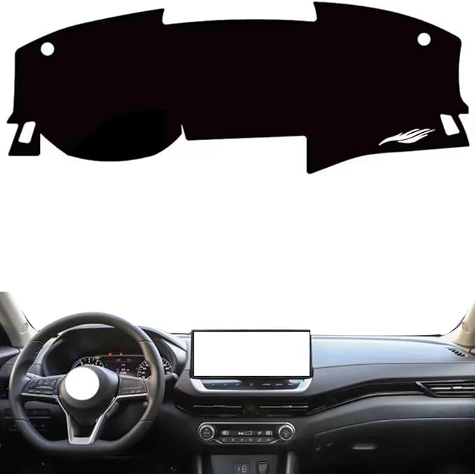 leather dashboard cover Compatible with Nissan sylphy e-power 2022，dash cover（black）