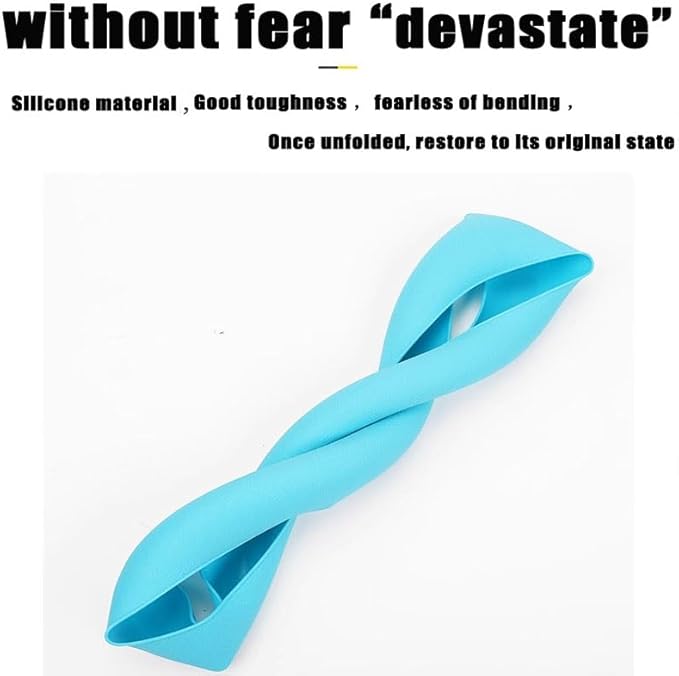 Universal Four Season Thin Silicone Steering Wheel Cover - Anti Slip Wear Resistant Comfortable for Car Blue