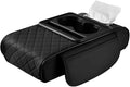Civenhhd Car Armrest Pad, Universal Armrest Cushion Pad, Leather Armrest Box Pad