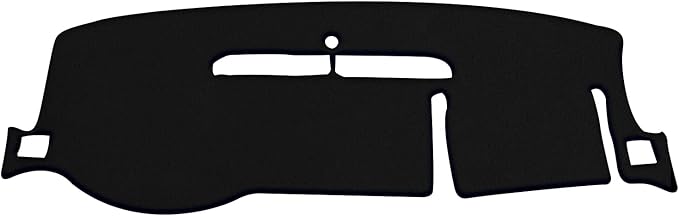 x xotic tech Center Console Dashboard Mat Pre-Cut Non-Slip Sunshield Sun Glare Protector Dash Carpet Pad Black Cover Compatible with Chevrolet Silverado or GMC Sierra 2007-2013,w/One Golve Box-Type A