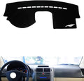 leather dashboard cover Compatible with VW POLO 2004-2009，dash cover（black）