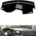 leather dashboard cover Compatible with Volvo XC60（speaker、No warning light） 2011-2017，dash cover（black）