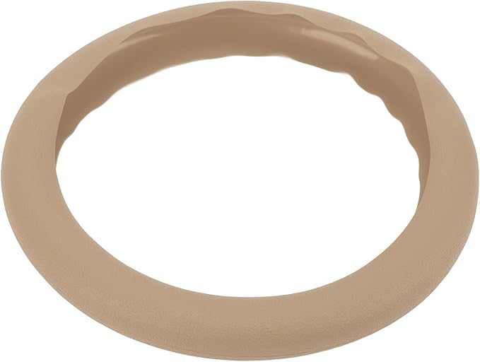 Silicone Steering Wheel Cover, Antislip Design, Sweatproof Protector for Cars, Fits Most Standard Sizes (Khaki)