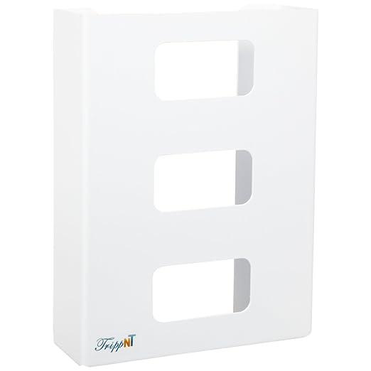 TrippNT 50307 Priced Right Triple Glove Box Dispenser Plain Front, 3.88" Length x 10.75" Width x 14.75" Height