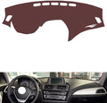 Leather Dashboard Cover Compatible with BMW 1 Series 2012-2016,Dash Board Cover mat Anti-Slip Sun-Proof and dust-Proof(Brown)