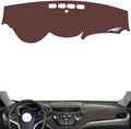 Leather Dashboard Cover Compatible with Chevy Malibu 2016-2019,Dash Board Cover mat Anti-Slip Sun-Proof and dust-Proof(Brown)