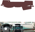 Leather Dashboard Cover Compatible with Toyota Prado (4000) 2004-2006,Dash Board Cover mat Anti-Slip Sun-Proof and dust-Proof(Brown)