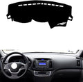 leather dashboard cover Compatible with HyundaiHyundai Elantra EV 2017，dash cover（black）