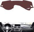 Leather Dashboard Cover Compatible with BMW 4 Series (No Speaker 2013-2019，Dash Cover, Non-Slip Dash Cover, Dash mat Dashboard Cover, Interior Dash Covers