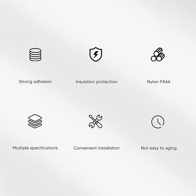 100Pcs Adhesive Cable Management Clips, Adjustable Nylon Strap Ties, Self Adhesive Wire Clamps Organizer with Strong Fixation for Office Home and Car, Reusable Cable Ties for Power (Black)