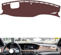 Leather Dashboard Cover Compatible with Mercedes S Class W222（HUD 2014-2020，Dash Cover, Non-Slip Dash Cover, Dash mat Dashboard Cover, Interior Dash Covers
