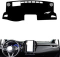 leather dashboard cover Compatible with Toyota Levin（Vertical screen、HUD） 2019-2023，dash cover（black）