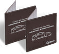 Andalus Auto Registration & Insurance Card Holder Pack of 2, Waterproof Essential Car Registration Holder with Hook & Loop Closure, Perfect for Every Vehicles Glove Boxes (Brown - 5 1/8" x 4 5/8")