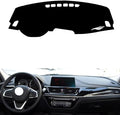 leather dashboard cover Compatible with BMW Brilliance NEW 1 series (No speaker 2017-2023，dash cover（black）