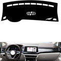 leather dashboard cover Compatible with VW Viloran 2022-2024，dash cover（black）