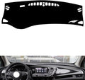 leather dashboard cover Compatible with Buick Envision (warning light、no speakers)，dash cover（black）