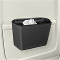 Car Trash Can, Small Waterproof Vehicle Trash Bin Garbage Container for Door Backseat, Multi-Purpose Automotive Interior Trash Bag Storage Organizer, Universal for Most Vehicles (Black)