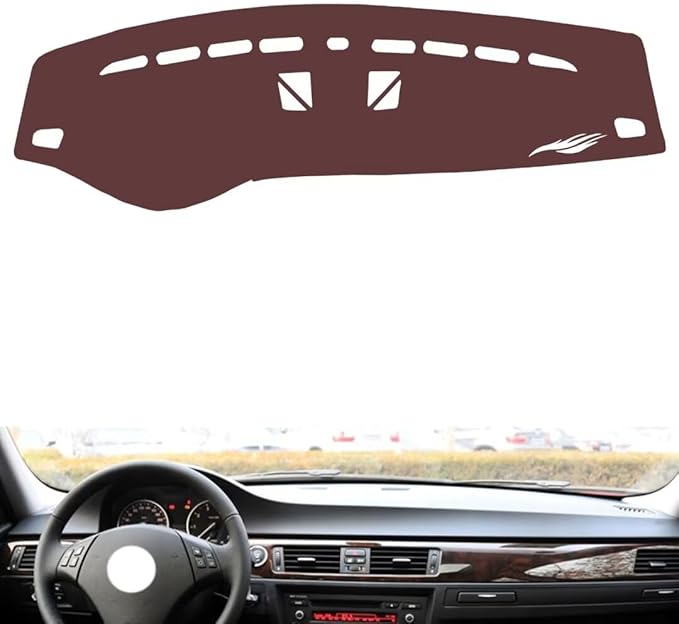 Leather Dashboard Cover Compatible with BMW M3 (NO Navigation) 2005-2013，Dash Cover, Non-Slip Dash Cover, Dash mat Dashboard Cover, Interior Dash Covers