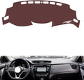 Leather Dashboard Cover Compatible with Nissan New X-Trail 2014-2021，Dash Cover, Non-Slip Dash Cover, Dash mat Dashboard Cover, Interior Dash Covers