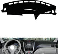 leather dashboard cover Compatible with SubaruSubaru FORESTER 2008-2012，dash cover（black）