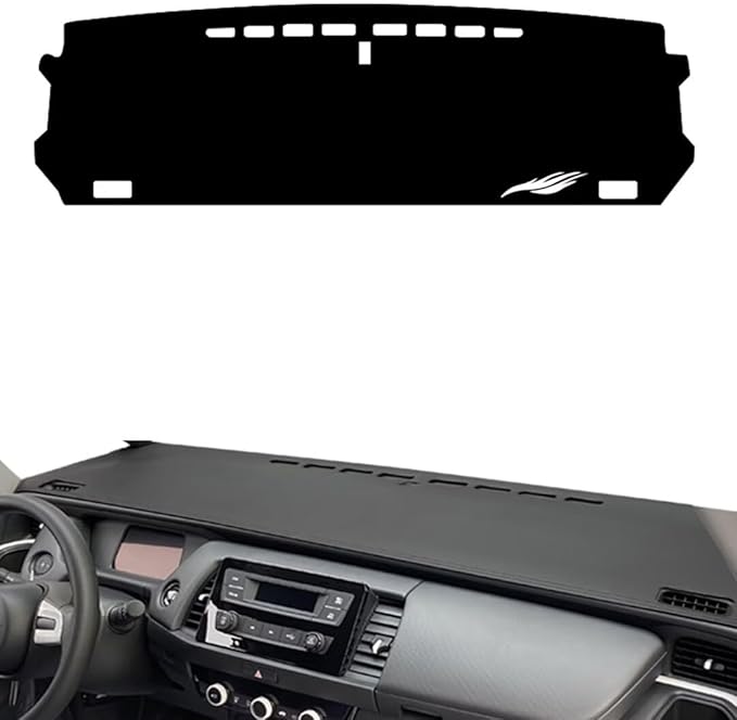 leather dashboard cover Compatible with HONDA Fit 2021-2024，dash cover（black）