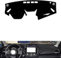 leather dashboard cover Compatible with SubaruSubaru WRX 2018-2019，dash cover（black）