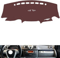 Leather Dashboard Cover Compatible with Mercedes Smart（No Tachometer） 2009-2014，Dash Cover, Non-Slip Dash Cover, Dash mat Dashboard Cover, Interior Dash Covers