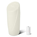 SGLRT Car Trash Can Bin with Lid - Car Garbage Can Cup Holder - Light Beige Mini Leakproof Vehicle Garbage Bin with 40pcs Trash Bags-Automotive Organizers and Storage for Front Back Seat Accessories