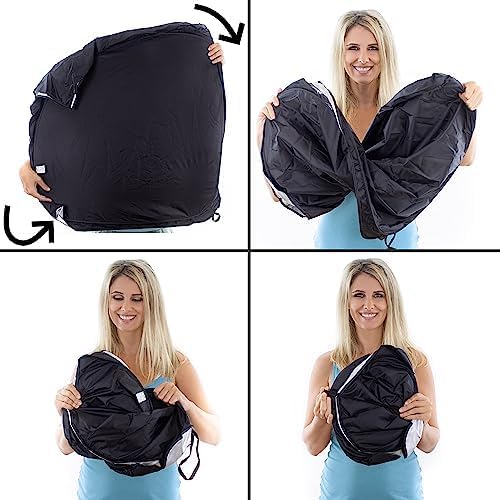 Patented Car Windshield Sun Shade with Storage Pouch by A1 Sunshade Retractable Automotive Truck SUV Front Window Shield Blocker Screen Visor Protector Cover for Auto Interior Accessories for Heat D2