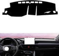 leather dashboard cover Compatible with Toyota YARIS CROSS（upper left corner HUD） 2023，dash cover（black）