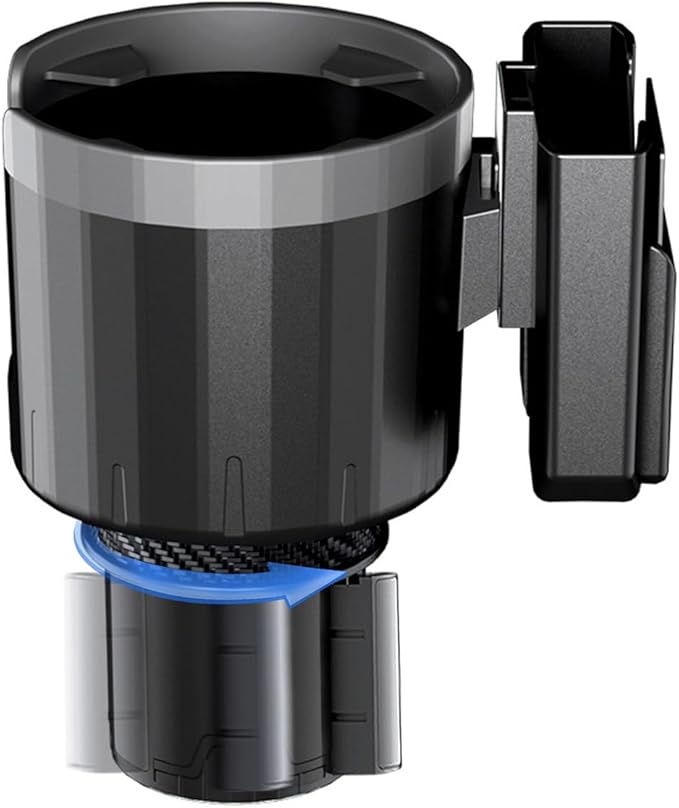 Car Cup Holder Expander Adapter, Adjustable 3 in 1 Cup Holder Expander with Phone Holder & Card Organizer, Fits Less Than 4.1'' Bottles for 2.56''-3.94'' Cup Holder, Car Accessories