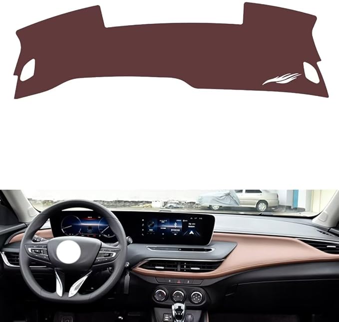 Leather Dashboard Cover Compatible with Ford Verano (No Warning Light)，Dash Cover, Non-Slip Dash Cover, Dash mat Dashboard Cover, Interior Dash Covers