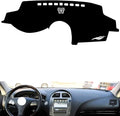 leather dashboard cover Compatible with LEX ES 2006-2012，dash cover（black）