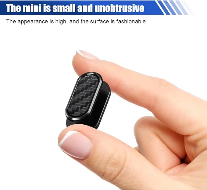 4PCS Carbon Fiber Car Mini Hooks - Multifunctional Self-Adhesive Backseat Hangers Car Storage Hook Stickers on Dashboard - Universal Wall Hanging Hooks for Keys Earphone Cable (Carbon Fiber)