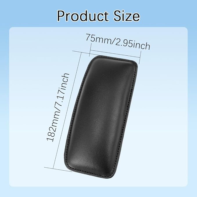 HAOBO 2PS Car Knee Cushion, Car Armrest Pad, Universal Car Center Console Cushion Pad Comfort Pillow, Automotive Interior Accessories Soft Leather Car Armrest Comfort Pillows Fits for Most Cars