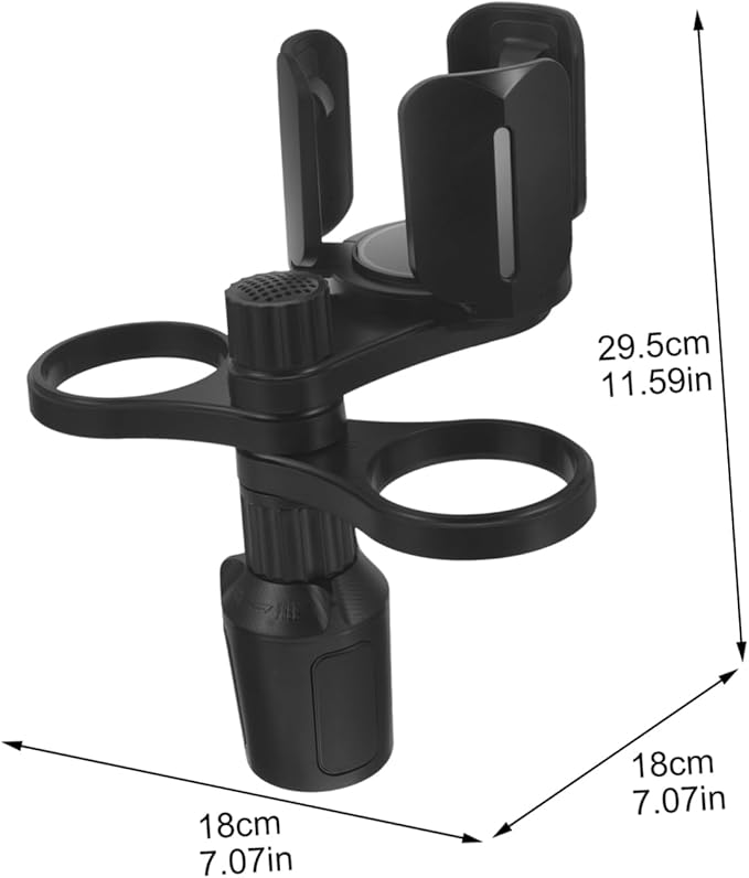 Cabilock Rotating Car Cup Holder Expander Storage Adjustable Drink Holder for Travel Compatible Most Vehicle Types