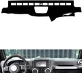 leather dashboard cover Compatible with JEEP WRANGLER (There box 2011-2017，dash cover（black）
