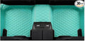 Custom Luxury Leather Car Floor Mats Upgrade Your Car's Interior All-Weather Protection for Cars, SUVs, Trucks Compatible with Automotive Mats (Black Red Wide Strip)