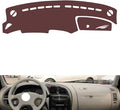 Leather Dashboard Cover Compatible with Citroen Elysee 2004-2013,Dash Board Cover mat Anti-Slip Sun-Proof and dust-Proof(Brown)