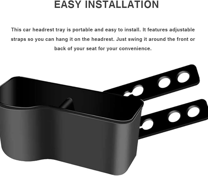 Car Cup Holder Seat Back Headrest Organizer Drink Pocket Food Tray Universal Caddy Storage Box for Cell Phones Keys Cards Wallets