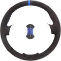 Custom Microfiber Leather Steering Wheel Cover fit for 1998-2005 206, 206 SW, 206 CC - Slip-On Design(C-Blue thread)