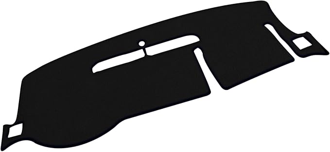 x xotic tech Center Console Dashboard Mat Pre-Cut Non-Slip Sunshield Sun Glare Protector Dash Carpet Pad Black Cover Compatible with Chevrolet Silverado or GMC Sierra 2007-2013,w/One Golve Box-Type A